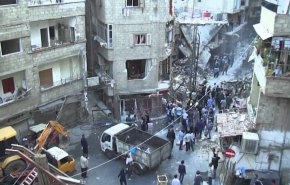 حمله راکتی نیروهای تروریستی به یک بیمارستان در دمشق