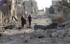  بالفيديو أهالي بلدة حمورية وسقبا في الغوطة الشرقية يرفعون العلم السوري