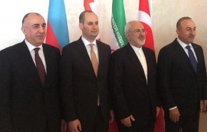 ابراز خرسندی ظریف از حضور در نشست چهارجانبه باکو