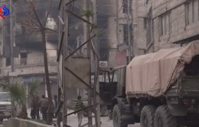 شاهد بالفيديو... فرحة المدنيين في بلدة سقبا بالغوطة الشرقية