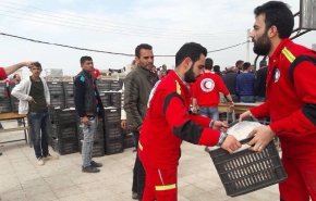 بالصور: وصول قافلة مساعدات دولية الى تل رفعت بريف حلب