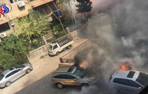 بالصور..الدمار الذي خلفته قذائف ارهابيي الغوطة على شارع فارس الخوري بدمشق