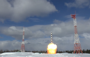 روسیه موشک فوق سنگین قاره پیما آزمایش کرد+فیلم