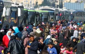 تازه ترین تحولات میدانی سوریه/ خروج  8 اتوبوس حامل 424 نیروی جیش الاسلام از دوما
