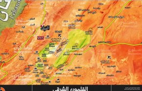 خريطة القلمون: الجيش السوري يسيطر على جبال البتراء..المسلحون الى أين؟