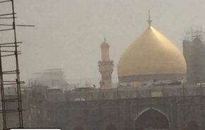 آتش سوزی در صحن حضرت زهرا(س) در نجف + عکس و ویدئو