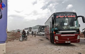 اخراج 33 حافلة تقل مئات الارهابيين من يلدا وبيت سحم