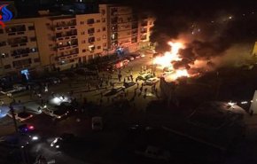 بالفيديو..7 قتلى بانفجار سيارة مفخخة في بنغازي
