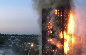 آتش سوزی در ساختمانی در مرکز لندن