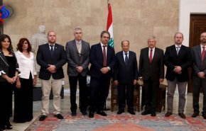 دیدار هیأتی اروپایی با رئیس‌جمهور لبنان