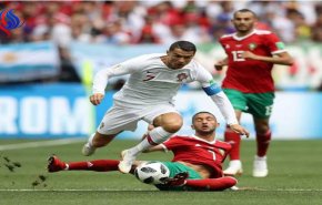 كرستيانو يقود البرتغال لفوز صعب على المغرب في المونديال 