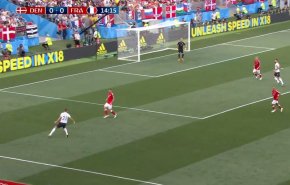 بالفيديو.. أبرز لقطت مباراة فرنسا والدنمارك بمونديال 2018