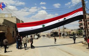 عناصر مسلح در بصری الشام سلاح های خود را به ارتش سوریه تحویل دادند