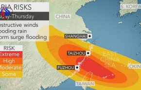 توفان 180 کیلومتری"ماریا"زندگی میلیون ها چینی را مختل کرد