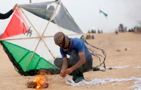 موشک در مقابل بادبادک؛ زخمی شدن دو فلسطینی در نوار غزه براثر بمباران صهیونیست‌ها