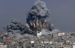 ویدیو/ جنگنده‌های رژیم صهیونیستی غزه را به شدت بمباران کردند