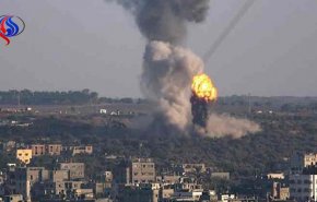حمله هوایی صهیونیست ها به جنوب نوار غزه
