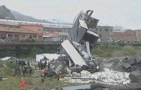 35 کشته در پی فرو ریختن یک پل در ایتالیا