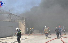 بالصور.. فرق الدفاع المدني تخمد حريق المشتل شرقي بغداد