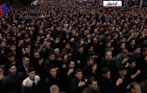فيديو.. إحياء ذكرى تاسوعاء في مدينة أردبيل شمالي ايران