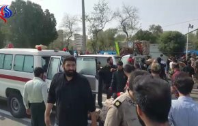 بالفيديو و الصور..اولى لحظات الاعتداء الارهابي جنوب ايران