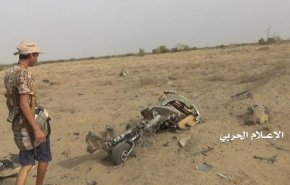 سرنگونی پهپاد جاسوسی ائتلاف سعودی در غرب یمن
