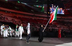 رژه کاروان ایران در مراسم افتتاحیه بازی های پاراآسیایی 2018
