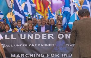 برگزاری بزرگترین راهپیمایی استقلال از بریتانیا در اسکاتلند+تصاویر