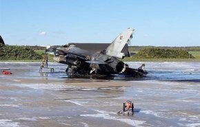 جنگنده اف-۱۶ بلژیک خاکستر شد