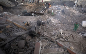 حمله صهیونیست‌ها به 80 هدف در غزه و تخریب کامل یک ساختمان 4 طبقه