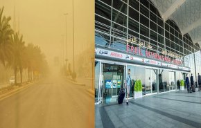 مطار أربيل يستأنف عمله بعد توقف بسبب موجة غبار!