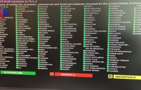 مجمع عمومی سازمان ملل خواستار پایان تحریم‌های آمریکا علیه کوبا شد