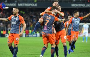 مونبلييه يسحق مرسيليا ويتقدم للمركز الثاني