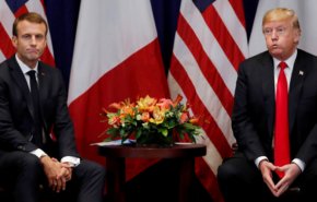 حمله ترامپ به مکرون در بدو ورود به پاریس!