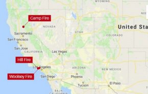 آتش‌سوزی در کالیفرنیا ۵ کشته برجای گذاشت