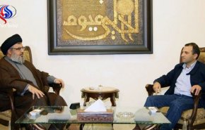 دیدار وزیر خارجه لبنان با «سید حسن نصرالله»