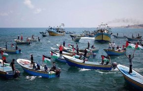 حمله نظامیان رژیم صهیونیستی به تظاهرات دریایی شمال نوار غزه