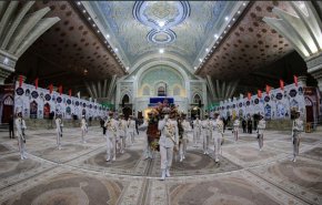 القوة البحرية الايرانية تجدد العهد للامام الخميني (قدس)