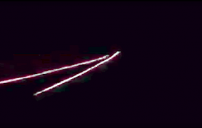 شاهد لحظة إسقاط صواريخ في سماء ريف دمشق