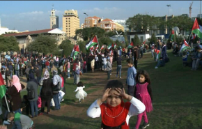 وقفة حاشدة في بيروت تضامنا مع الفلسطينيين ورفضا للتطبيع 