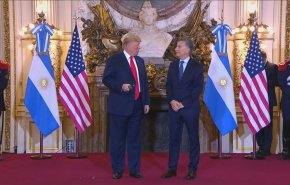 عصبانیت ترامپ از مترجم دیدار با رئیس جمهوری آرژانتین + فیلم