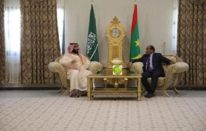 ولیعهد عربستان با رئیس جمهوری موریتانی دیدار کرد