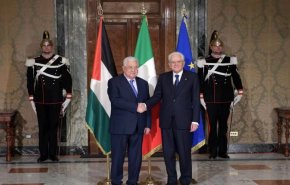 عباس يبحث التطورات السياسية مع الرئيس الإيطالي