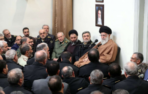 استقبال سماحة قائد الثورة الإسلامية قادة قوي الأمن الداخلي