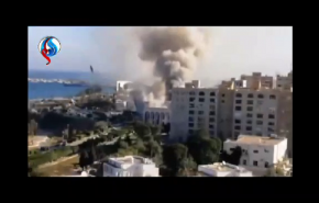 بالفيديو..قتلى وجرحى بتفجير استهدف مبنى وزارة الخارجية في طرابلس 