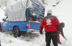 إنقاذ 248 شخصا كانوا عالقين بسبب العواصف الثلجية في جنوب غربي ايران