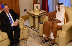 دیدار وزیر خارجه آمریکا با امیر قطر