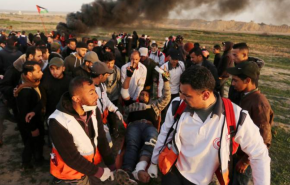 اصابات بالاختناق خلال قمع الاحتلال لمسيرات العودة

