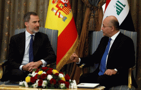 ملك اسبانيا يبدي اعجابه بتضحيات العراقيين بوجه الإرهاب