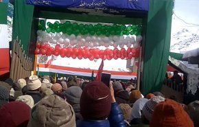 بالفيديو: مسيرات في منطقة كارغيل بإقليم كشمير احتفاءً بذكرى انتصار الثورة الإسلامية